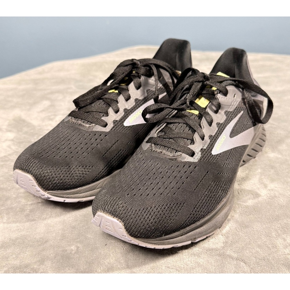 Brooks Ghost 14 Running Shoes Mens 10.5 Black Gray Athletic Sneakers